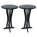 Ver imagem 1 de Kit 2 Mesas Bistrô Lorena Em Madeira Maciça Preto Para Bares Preto