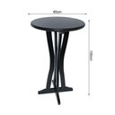 Ver imagem 2 de Kit 2 Mesas Bistrô Lorena Em Madeira Maciça Preto Para Bares Preto