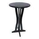 Ver imagem 3 de Kit 2 Mesas Bistrô Lorena Em Madeira Maciça Preto Para Bares Preto