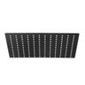 Ducha Chuveiro Slim Preto Quadrado Metal 30x30 sem Braço - 3
