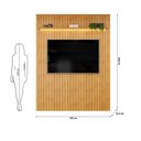 Ver imagem 4 de Painel Ripado para TV até 65 Polegadas com LED MDF 183CMX240CM Trento