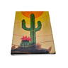 Mini Quadro de Kactos Decorativo Pintado a Mão 30x25cm - 5
