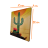 Mini Quadro de Kactos Decorativo Pintado a Mão 30x25cm - 7