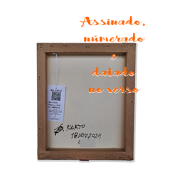 Mini Quadro de Kactos Decorativo Pintado a Mão 30x25cm - 8