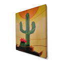 Ver imagem 4 de Mini Quadro de Kactos Decorativo Pintado a Mão 30x25cm