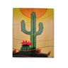 Mini Quadro de Kactos Decorativo Pintado a Mão 30x25cm - 2