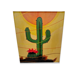 Mini Quadro de Kactos Decorativo Pintado a Mão 30x25cm - 6