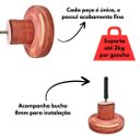 Ver imagem 3 de Kit 4 Ganchos Cabideiros Ponto Farias Madeira Maciça Cor Mogno - Luxo e Organização