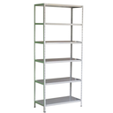 Ver imagem 1 de Estante de Aço com 06 Bandejas 30 cm (# 26/20) – 1,98×0,92×0,30m – AMAPA – 11101