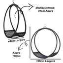 Ver imagem 2 de Balanço Suspenso em Corda Náutica e Alumínio para Jardim, Varanda, Edícula, Área - Trama Original