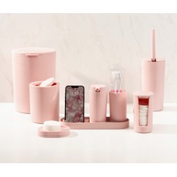 Lixeira para Bancada 1 Litro Coza Serene Rosa Clay - 2