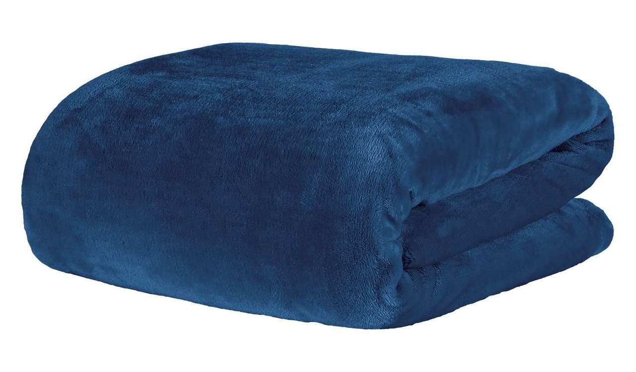 Cobertor Manta Solteiro Blanket 300 Blue Night Kacyumara