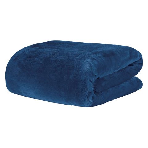 Cobertor Manta Solteiro Blanket 300 Blue Night Kacyumara