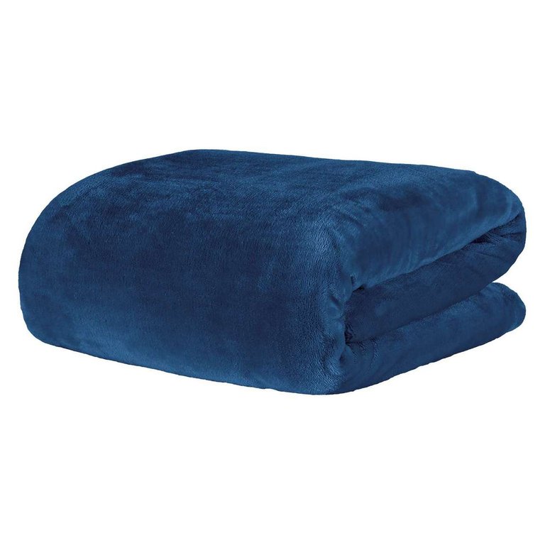 Cobertor Manta Solteiro Blanket 300 Blue Night Kacyumara