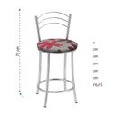 Ver imagem 1 de Kit 2 Banquetas Cromadas Bc26c Assento Espuma D15