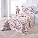 Ver imagem 2 de Cobre Leito Solteiro Colori Dupla Face 200 Fios 2 Peças - Flores Secas 100% Poliéster