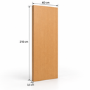 Ver imagem 2 de Folha de Porta de Madeira Lisa Grando Semi-Oca 210CMX60CM