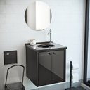 Ver imagem 1 de Gabinete para Banheiro 49x42,6cm Fenix Preto