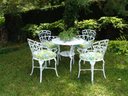 Ver imagem 1 de Conjunto de Jardim Viena (01 Mesa + 04 Poltronas) Alumínio Fundido Jardim Varanda Piscina Área Gourm