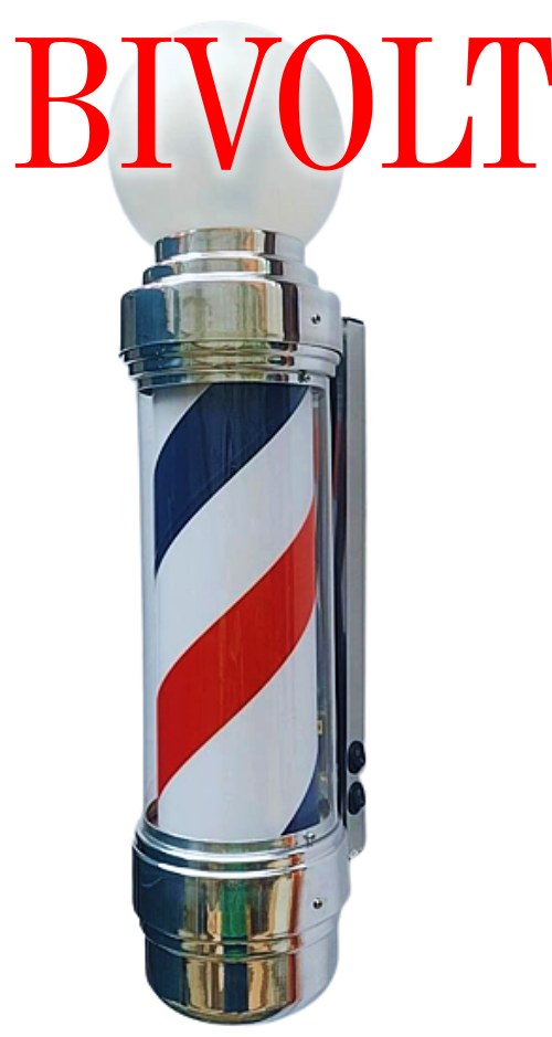 Barber Pole Giratório 60cm Bivolt + Barber Mini 30cm Promo. - 3