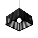 Ver imagem 2 de Luminária Pendente Barcelona Modelo Ripado -:Preta