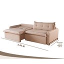Ver imagem 6 de Sofá Cama 3 Lugares Havana Retrátil e Reclinável 2.30m Mundial Estofados