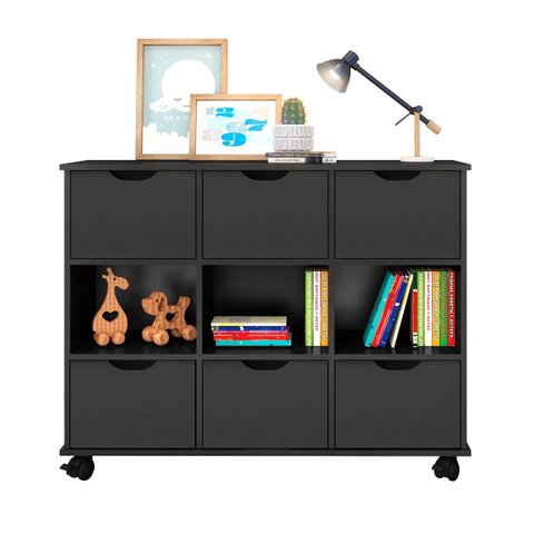 Nicho Organizador c/ 6 Gavetas com Rodízio Roterdã Q01 - Doce Sonho Móveis NICHO ORGANIZADOR NICHO D