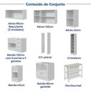 Ver imagem 7 de Cozinha Completa Planejada MDF 10 Peças sem Tampo CabeCasa MadeiraOriginals Branca Marselha