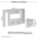 Ver imagem 3 de Cozinha Completa Planejada MDF 10 Peças sem Tampo CabeCasa MadeiraOriginals Branca Marselha