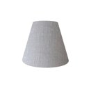 Ver imagem 2 de Arandela Retro Cone Vivare Md-2001 Cúpula em Tecido 25-26x13cm - Bivolt Rustico-cinza 127-220v