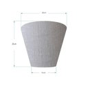 Ver imagem 3 de Arandela Retro Cone Vivare Md-2001 Cúpula em Tecido 25-26x13cm - Bivolt Rustico-cinza 127-220v