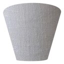 Ver imagem 4 de Arandela Retro Cone Vivare Md-2001 Cúpula em Tecido 25-26x13cm - Bivolt Rustico-cinza 127-220v