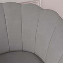 Ver imagem 3 de Kit 2 Poltronas Pétala Veludo Cinza Claro Pés Palito - Kimi Design