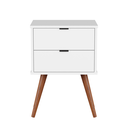 Ver imagem 6 de Mesa de Cabeceira Jb 1818 Mesinha Apoio Decorativa Quarto Criado Moderno com 2 Gavetas Várias Cores