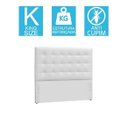 Ver imagem 2 de Cabeceira Box Shop Clean King 1,95m Em Couro Sintético Branco