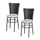 Ver imagem 1 de 2 Cadeiras para Mesa Preta Hawai Marrom:branco