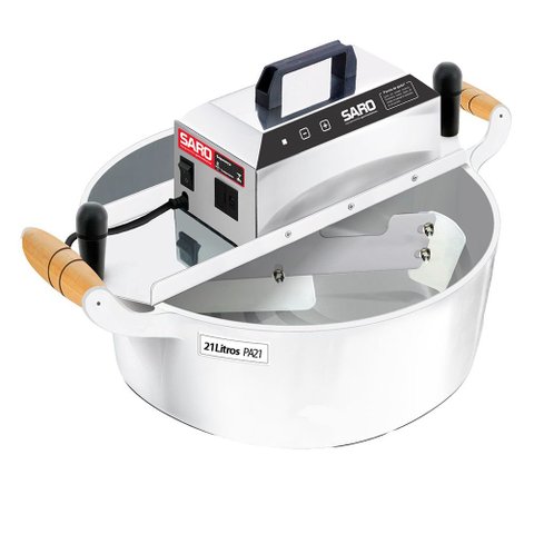 Panela de Brigadeiro Elétrica Saro 21L Prata Bivolt PA21R