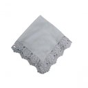 Ver imagem 1 de Guardanapo com Renda em Flores Branco 45x45cm