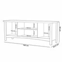 Ver mais imagens de Kit Rack para Sala 160cm com Aparador Rústico 72cm Madeira Maciça Lira M06 Carvalho Fosco - Lyam Dec