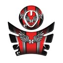 Ver imagem 1 de Kit Adesivo Vermelho Protetor de Tanque Moto Bros até 2015