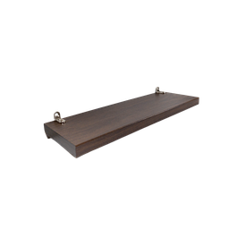 Espelheira Retangular 30x40cm Com Prateleira Canela MDF - 7