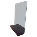 Ver imagem 4 de Espelheira Retangular 30x40cm Com Prateleira Canela MDF