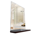 Ver imagem 3 de Espelheira Retangular 30x40cm Com Prateleira Canela MDF