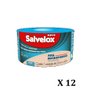 Fita Microporosa Bege 2,5cm X 4,5m Salvelox - Kit C/12 - 1