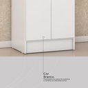 Ver mais imagens de Armário Multiuso Sapateira 2 Portas Viena - Branco