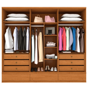 Ver imagem 3 de Guarda Roupa 6 Portas Esparta Tcil Móveis - Cinamomo