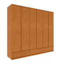 Ver imagem 2 de Guarda Roupa Casal MDF 6 Portas 9 Gavetas 270cm Esparta Cinamomo - TCIL Móveis