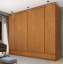 Ver imagem 1 de Guarda Roupa Casal MDF 6 Portas 9 Gavetas 270cm Esparta Cinamomo - TCIL Móveis