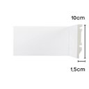 Ver imagem 3 de Kit Rodape Poliestireno Liso 10x1,5x240cm Branco PX 5190 (10Br)