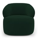 Ver imagem 2 de Kit 02 Poltronas Giratória e 01 Sofá Orgânico Glee 03 Lugares 170cm Veludo Verde Escuro Desk